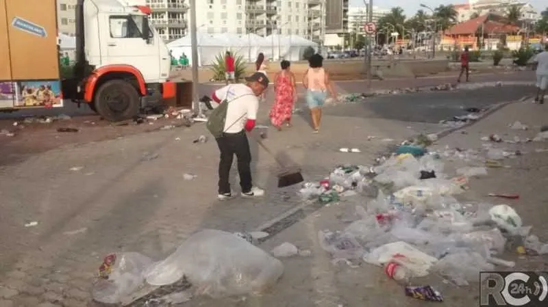 Prefeitura montou força-tarefa para recolher lixo na cidade