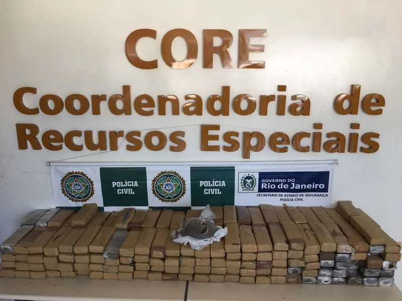 Grande quantidade de drogas apreendidas