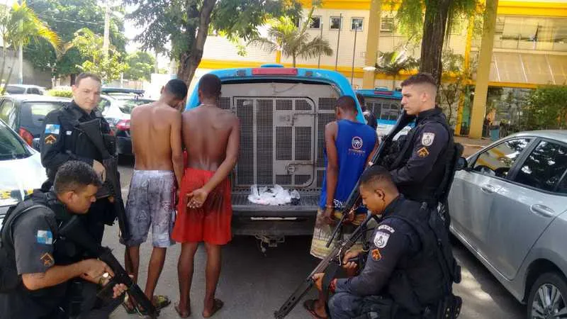 Detidos já tinham passagens pela polícia