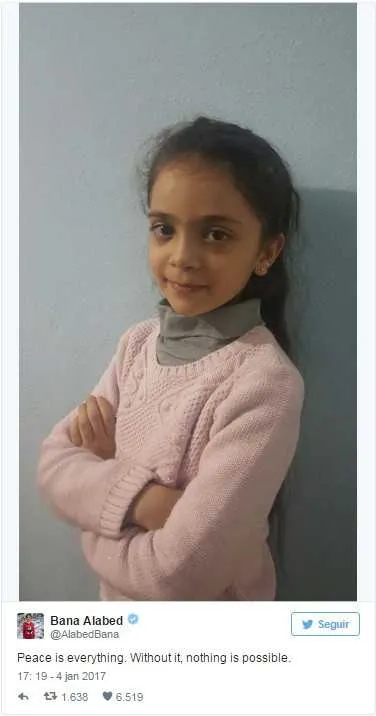 "Paz é tudo. Sem isso, nada é possível"