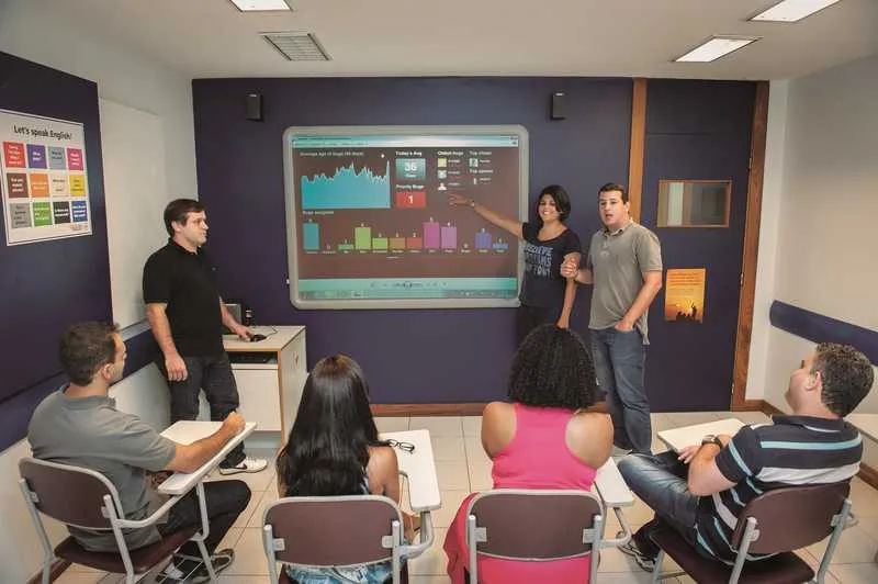 Alunos do Cultura Inglesa recebem a didática do Inglês britânico.