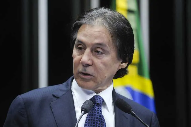 Eunício recebeu 61 votos e venceu o concorrente, José Medeiros
