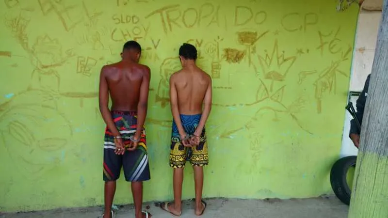 Jovens confessaram fazer parte do tráfico