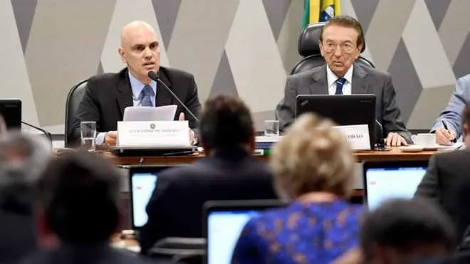 Alexandre de Moraes na sabatina do Senado