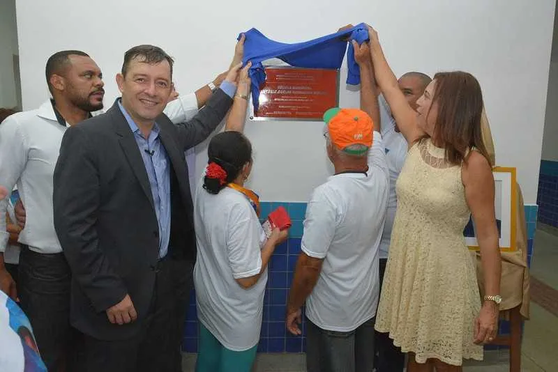 Prefeito Sadinoel Souza inaugurou a nova escola municipal na tarde da última segunda-feira