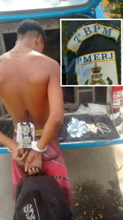 O rapaz estava com cocaína e maconha