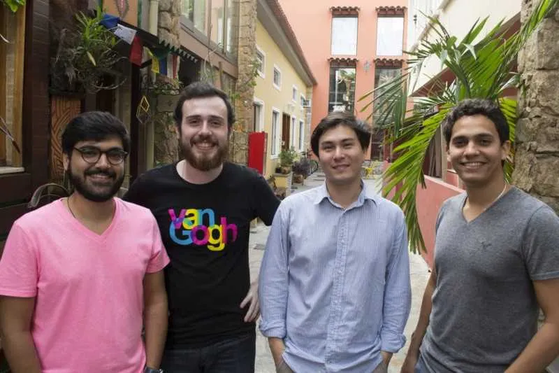 Marllon, Antonio, Daniel e Felipe criaram o aplicativo para melhorar a gestão das empresas