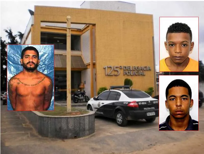 Osmane (fundo azul) é apontado como autor das execuções dos primos Vágner e Iago, em Vassourinhas
