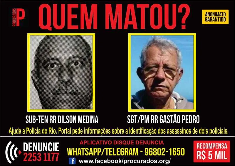 Além dos executores de Medina, polícia busca informações sobre os assassinos de sargento
