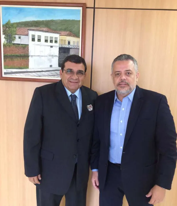 Nanci esteve com Raimundo Benoni, da Infraestrutura Cultural
