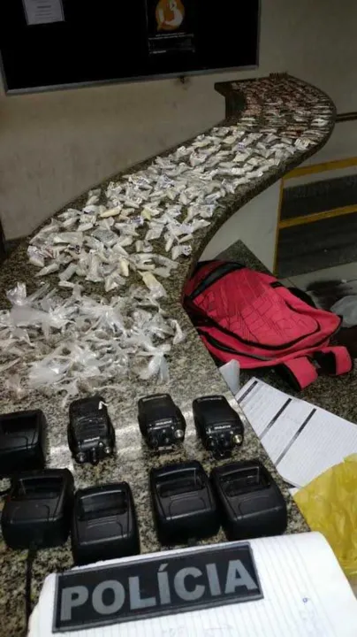  Material encontrado pela PM