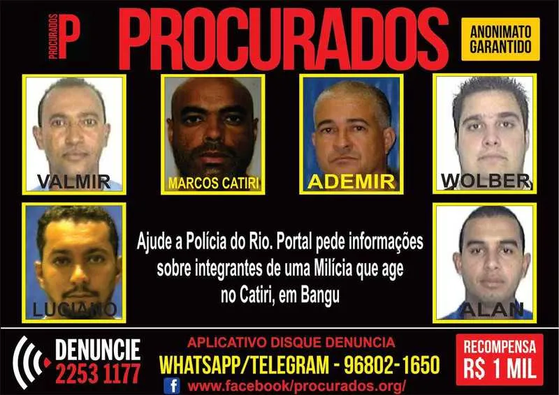 As denúncias sobre os integrantes do grupo podem ser anônimas