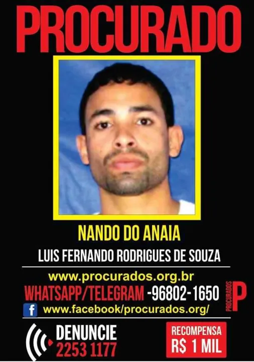 Segundo a Polícia Civil, Nando foi identificado como autor de diversos roubos de cargas em bairros de São Gonçalo