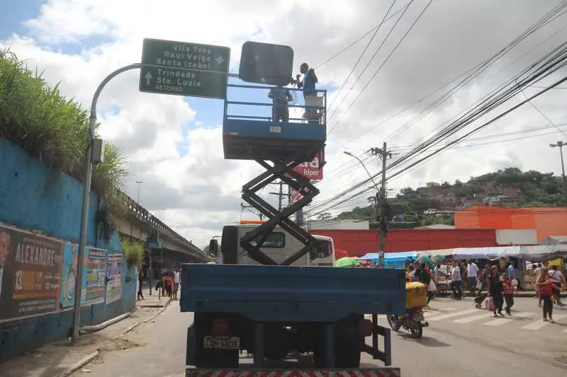 No início da tarde, o aparelho foi trocado por equipes da prefeitura
