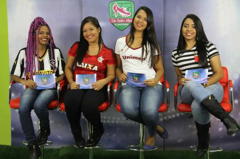 Elena, Rhaianne, Thuany e Cyntia comandam o ‘De Salto Alto e Chuteira’ todas as segundas, às 18h
