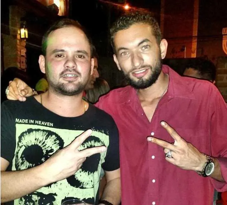 Elton Macaé (aniversariante) e Felipe Prata