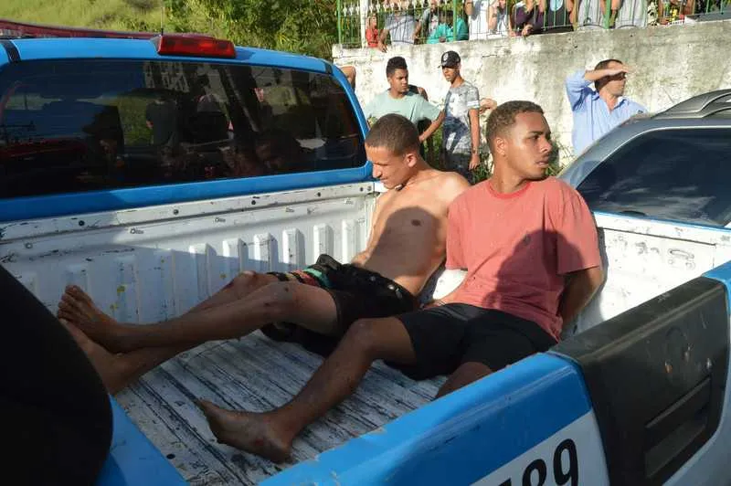 Filipe e Edson acabaram presos quando tentavam fugir