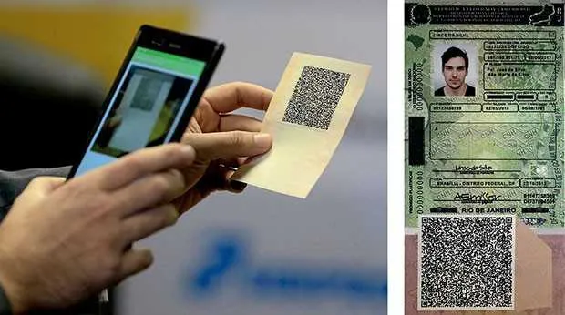 A carteira virtual será apresentada através da leitura de código de barras bidimensional (QRCode)