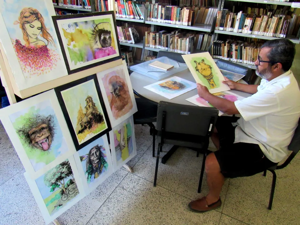 11 08 2017 Biblioteca abre exposição de gravuras