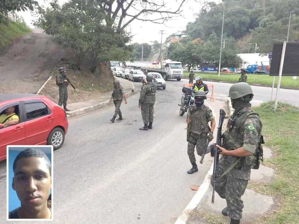 O recruta Matheus Ferreira Lopes Aguiar, que entrou este ano no Exército, estava sendo investigado