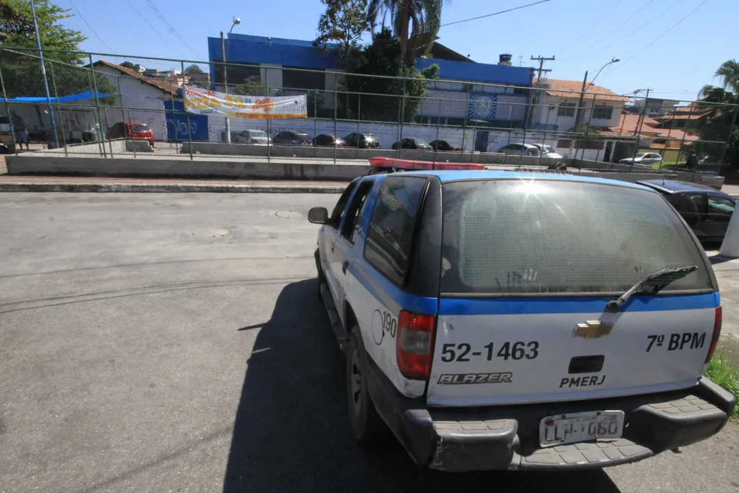 Uma viatura foi posicionada no local depois do assalto