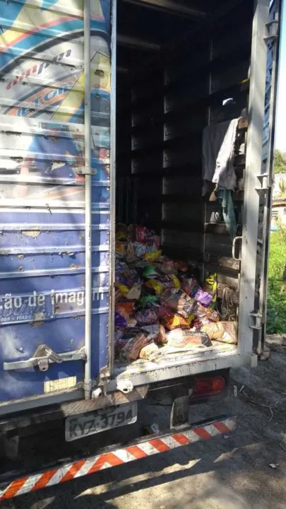 Policiais recuperaram caminhão de carga da Plus Vita