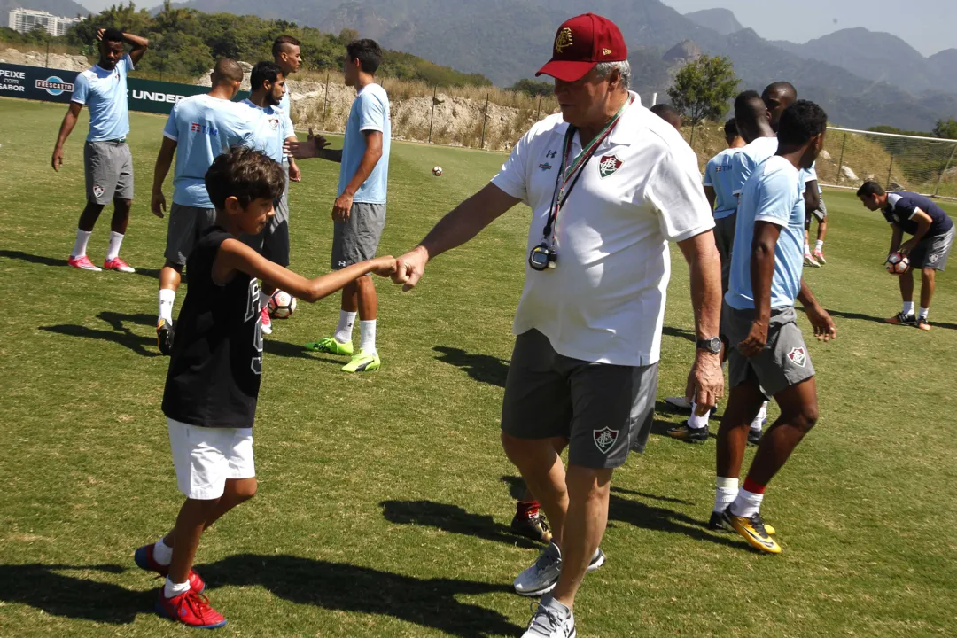  O técnico Abel Braga comandou, ontem à tarde, a última atividade antes de enfrentar a LDU