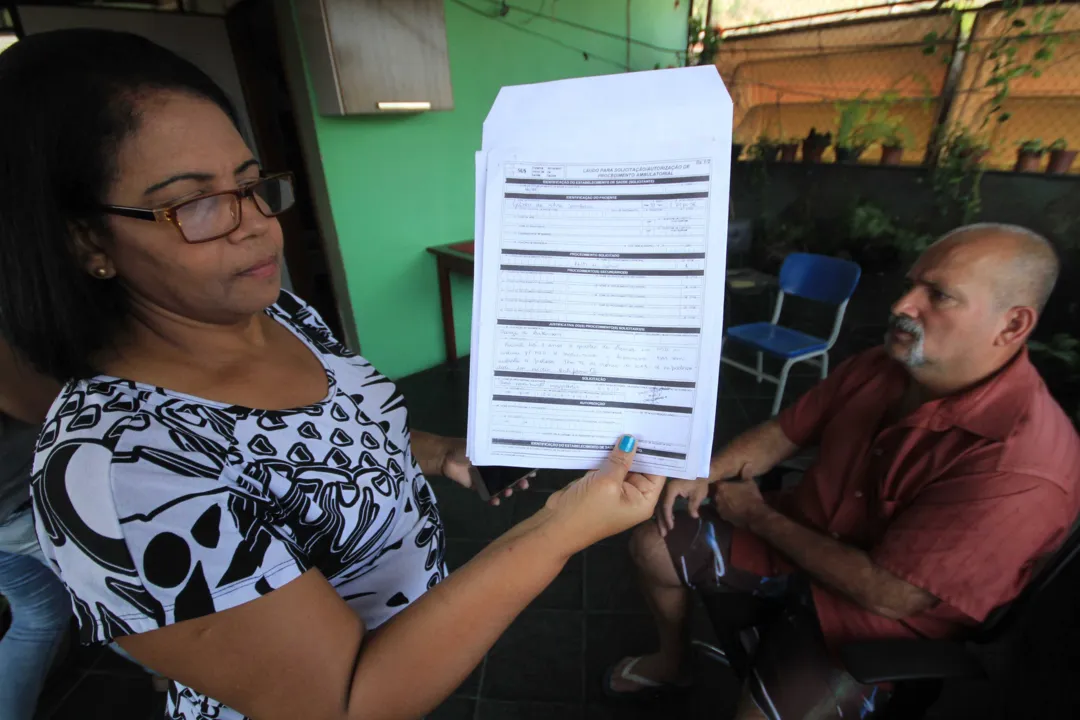  Esposa de Gelson mostra pedido de exame que ele precisa