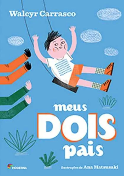 Escrito há mais de dez anos, "Meus dois pais", de Walcyr Carrasco ganha uma nova edição pela Editora Moderna. O enredo trata de acontecimentos e sentimentos de Naldo, um garoto que, de uma hora para a outra, precisa lidar com a descoberta da homossexualidade de seu pai. Desconcertado com o fato e também com as reações decorrentes dessa revelação, o menino vive uma série de conflitos até compreender, entre outras coisas, que o amor paterno sobrepõe qualquer divergência. A repaginação do livro é de Ana Matsusaki.
