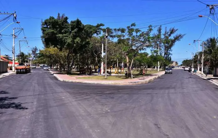 Vias foram pavimentadas no entorno da Praça Cultural do Ferreira, em São Bento da Lagoa
