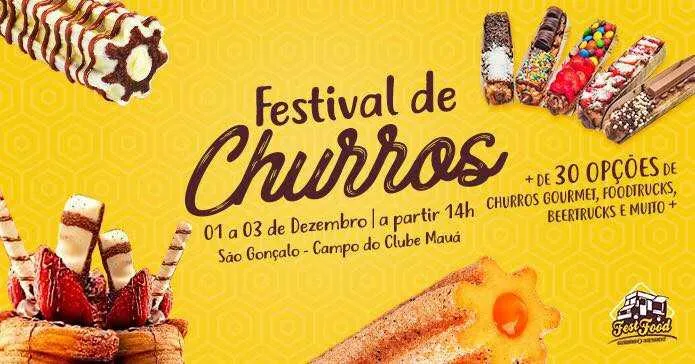 Imagem ilustrativa da imagem São Gonçalo recebe 1º Festival de Churros neste final de semana