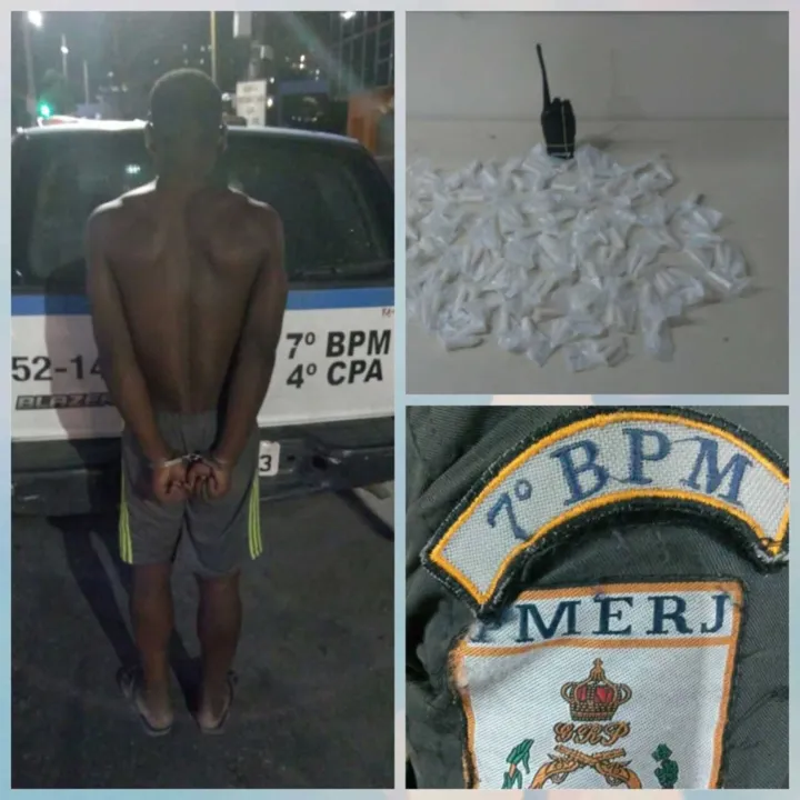 Policiais encontraram o jovem e as drogas após o confronto