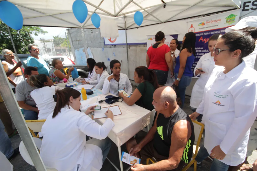 >> Secretaria de Saúde fez evento de conscientização no Polo Sanitário Washington Luiz ontem