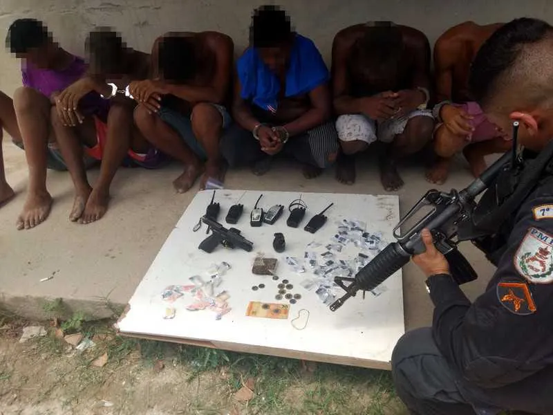 >> Os acusados de tráfico foram presos na Comunidade da Ipuca
