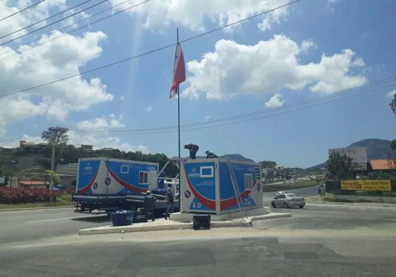 Primeiro módulo começou a ser instalado no fim do mês na entrada do distrito de Itaipuaçu