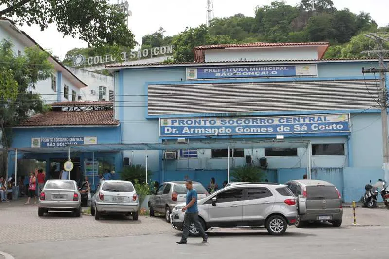 A vítima foi levada para o Pronto Socorro de S. Gonçalo