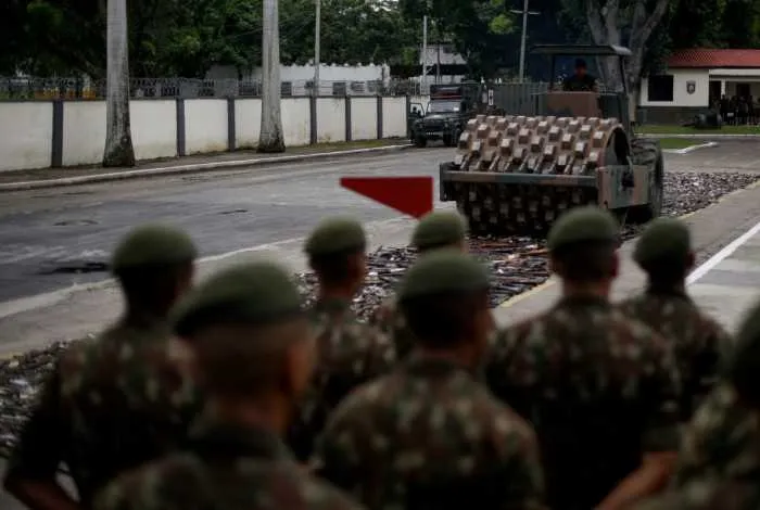 As armas foram apreendidas em operações policiais 