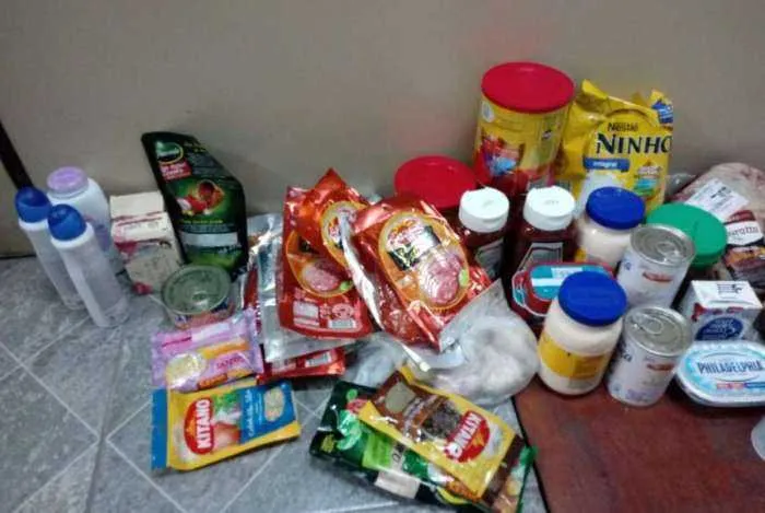 Produtos que estavam com a Policial 