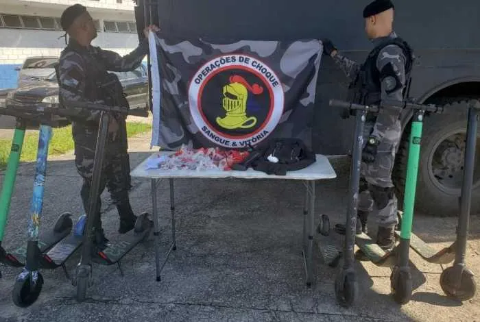 Nesta semana, foram apreendidos 12 patinetes na cidade do Rio