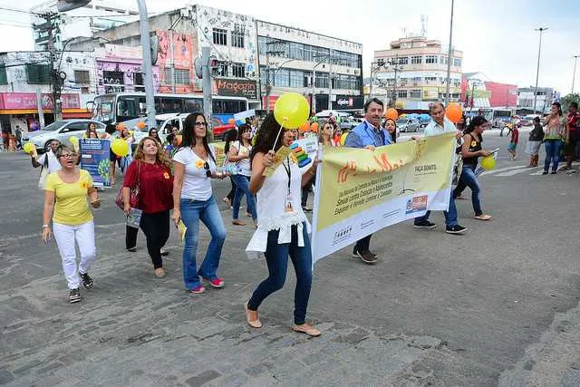 O evento foi realizado pelas ruas do Centro do município