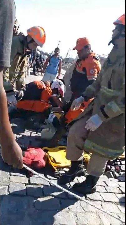 Motociclista foi encaminhado para o Hospital Central de Emergência (HCE).