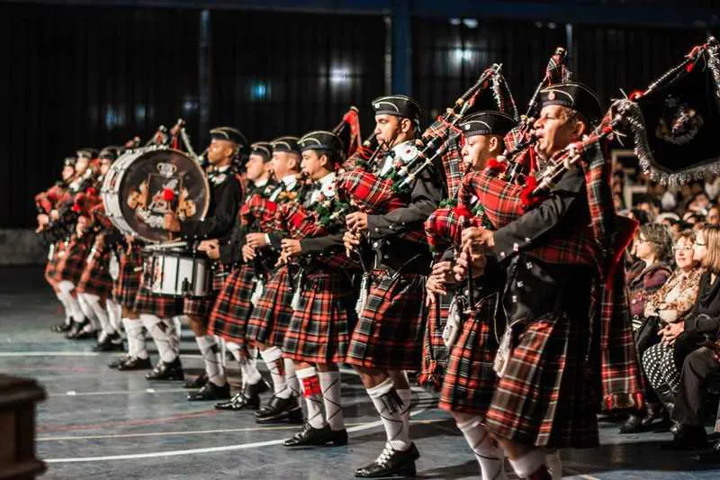  Apresentação do grupo de Gaitas de Fole Brazilian Pipers é uma das atrações do evento