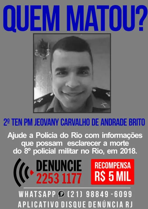 Imagem ilustrativa da imagem Disque Denúncia oferece R$ 5 mil por informações sobre assassinos de PM em Arraial do Cabo