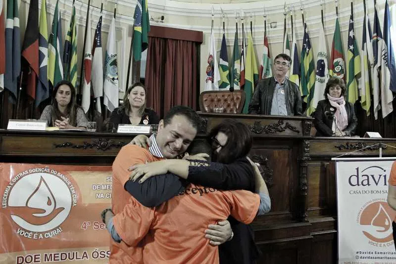 Na última semana, André Teixeira encontrou-se com Gabriel Oliveira, que recebeu sua medula