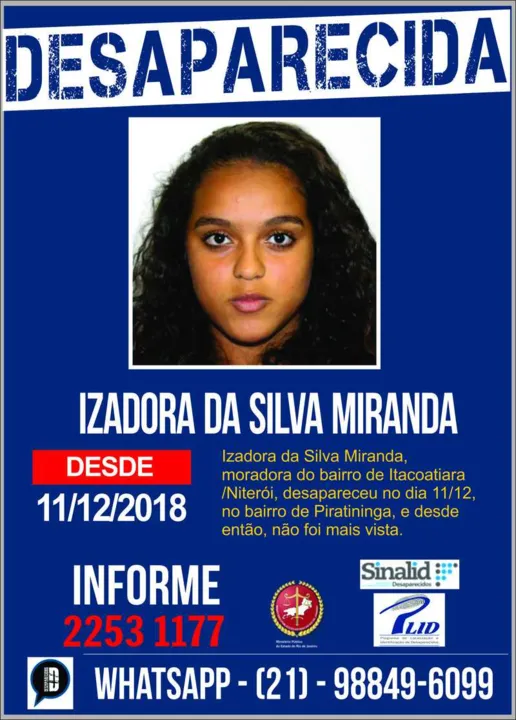 Adolescente saiu da escola por volta das 12h na última terça-feira 