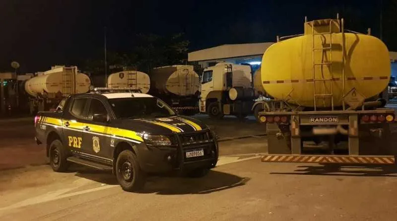 As carretas foram levadas para a Unidade Operacional da PRF