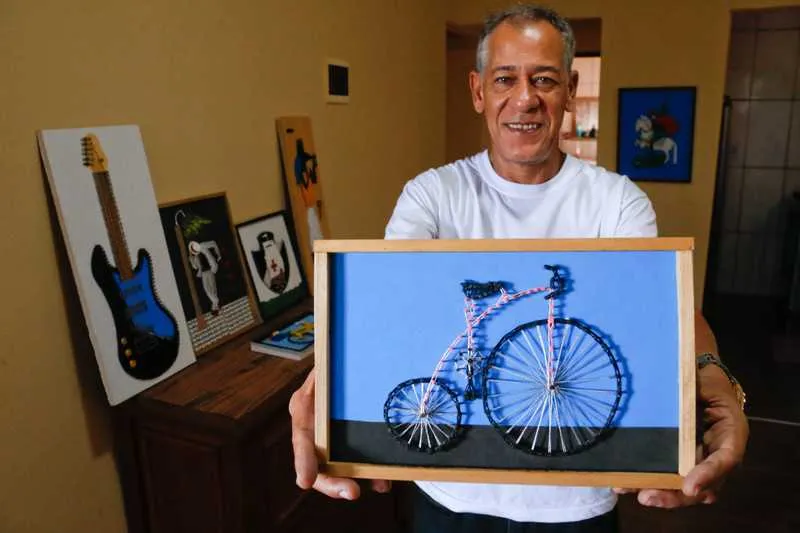 Flávio Antônio é apaixonado por arte desde a sua infância 