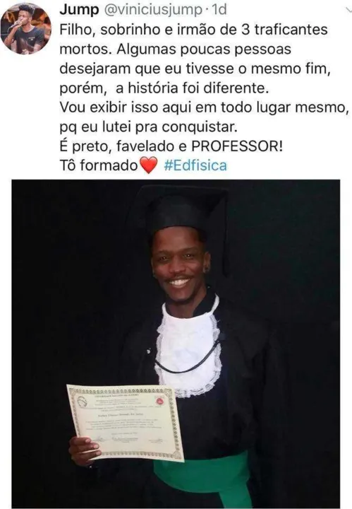 'Post' de Herbert rendeu mais de 50 mil curtidas no Facebook 