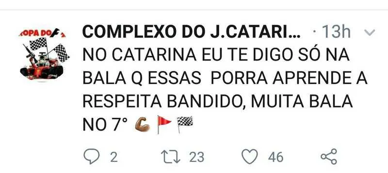 Pelas redes sociais, ‘soldados’ de Schumacker ironizam a polícia, dizendo que única ‘barca’ que entra no J. Catarina é a de lanche. Recompensa para cada agente de segurança expulso seria de R$ 7 mil