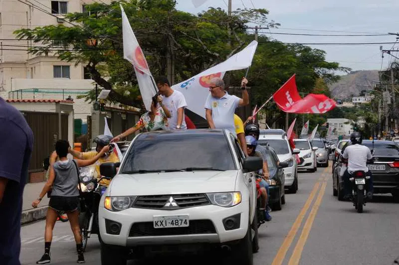 Carreata em apoio à Haddad e Paes no Barreto